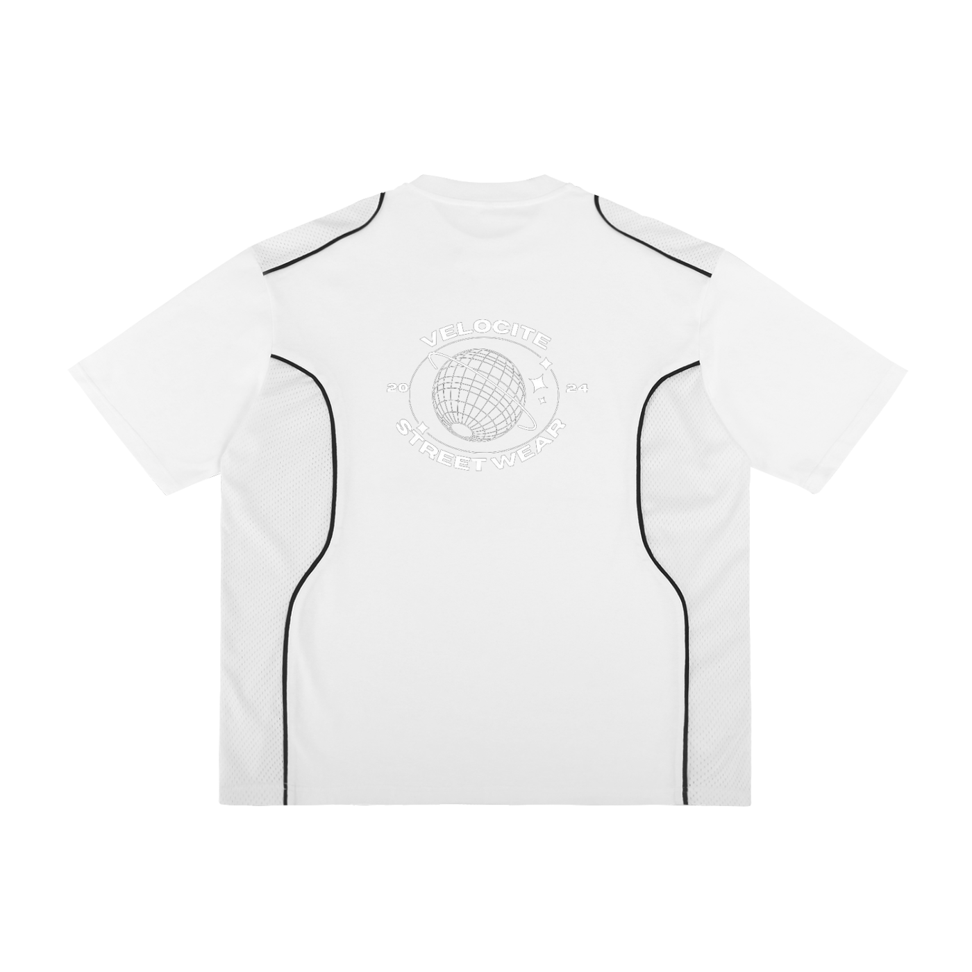 Contrast Piped Panel T-Shirt